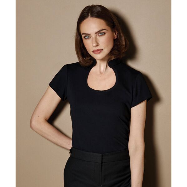 Women's corporate top keyhole neck (regular fit) Thumbnail