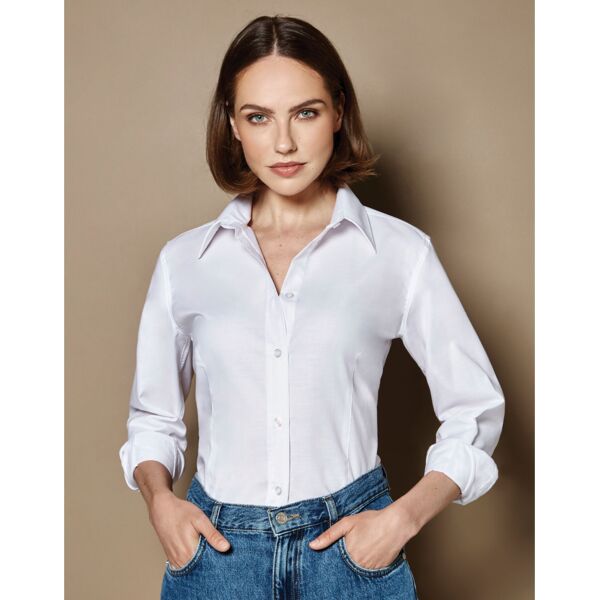 Tailored Fit Long Sleeve Workwear Oxford Shirt Thumbnail