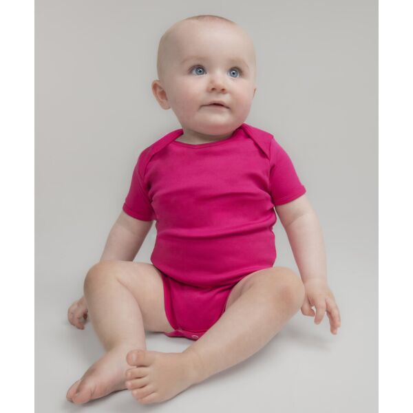 Short-sleeved bodysuit with envelope neck opening Thumbnail