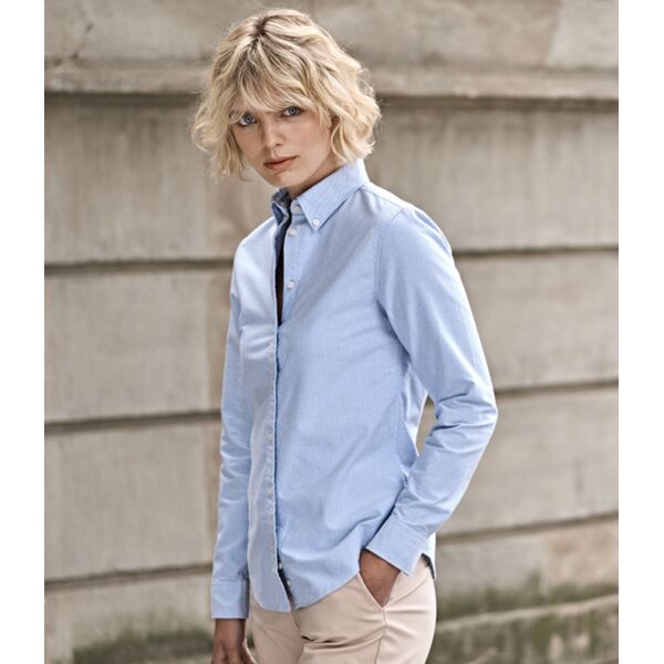 Tee Jays Ladies Perfect Long Sleeve Oxford Shirt Thumbnail
