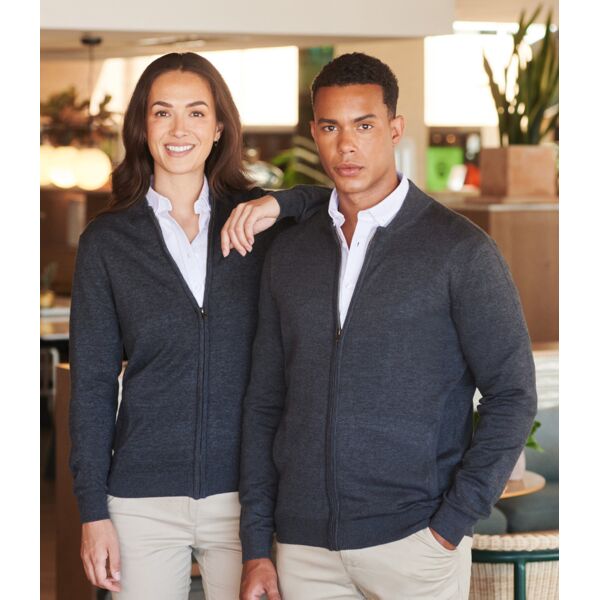 Henbury Unisex Zip Through Cardigan Thumbnail