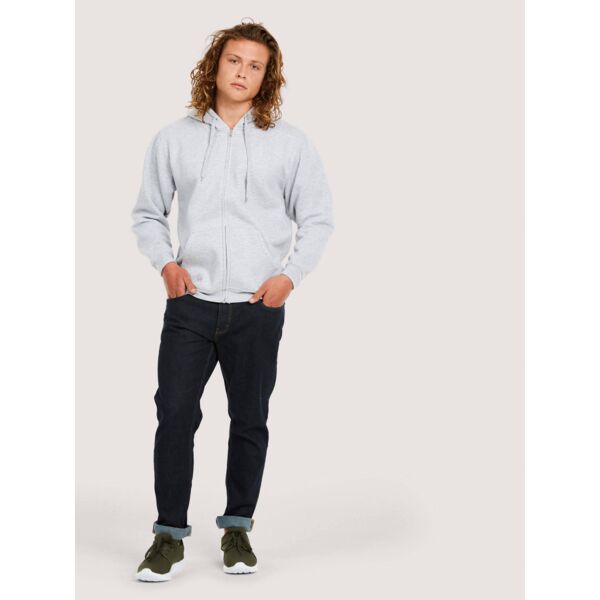 Adults Classic Full Zip Hooded Sweatshirt Thumbnail