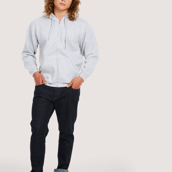 Adults Classic Full Zip Hooded Sweatshirt Thumbnail