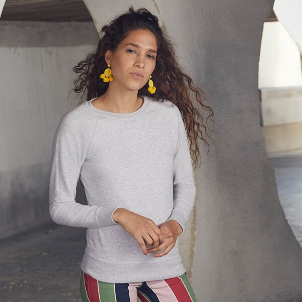 Lady-fit lightweight raglan sweatshirt Thumbnail