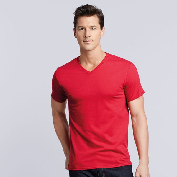Premium cotton adult v-neck t-shirt Thumbnail