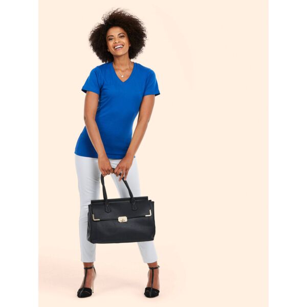 Ladies Classic V Neck T shirt Thumbnail