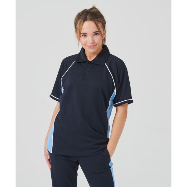 Kids piped performance polo Thumbnail