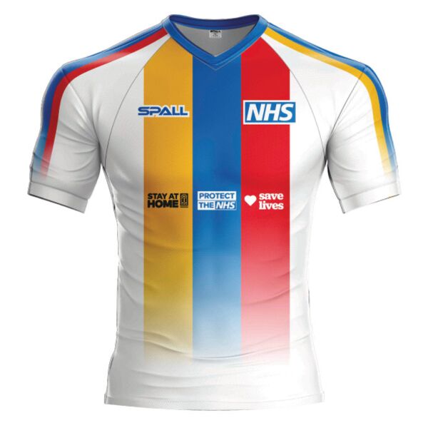 NHS Charity T-Shirt Vertical Stripe - Ladies Thumbnail