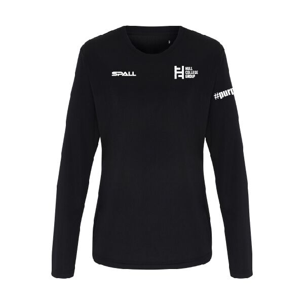 Hull College long sleeve performance t-shirt Womens Thumbnail